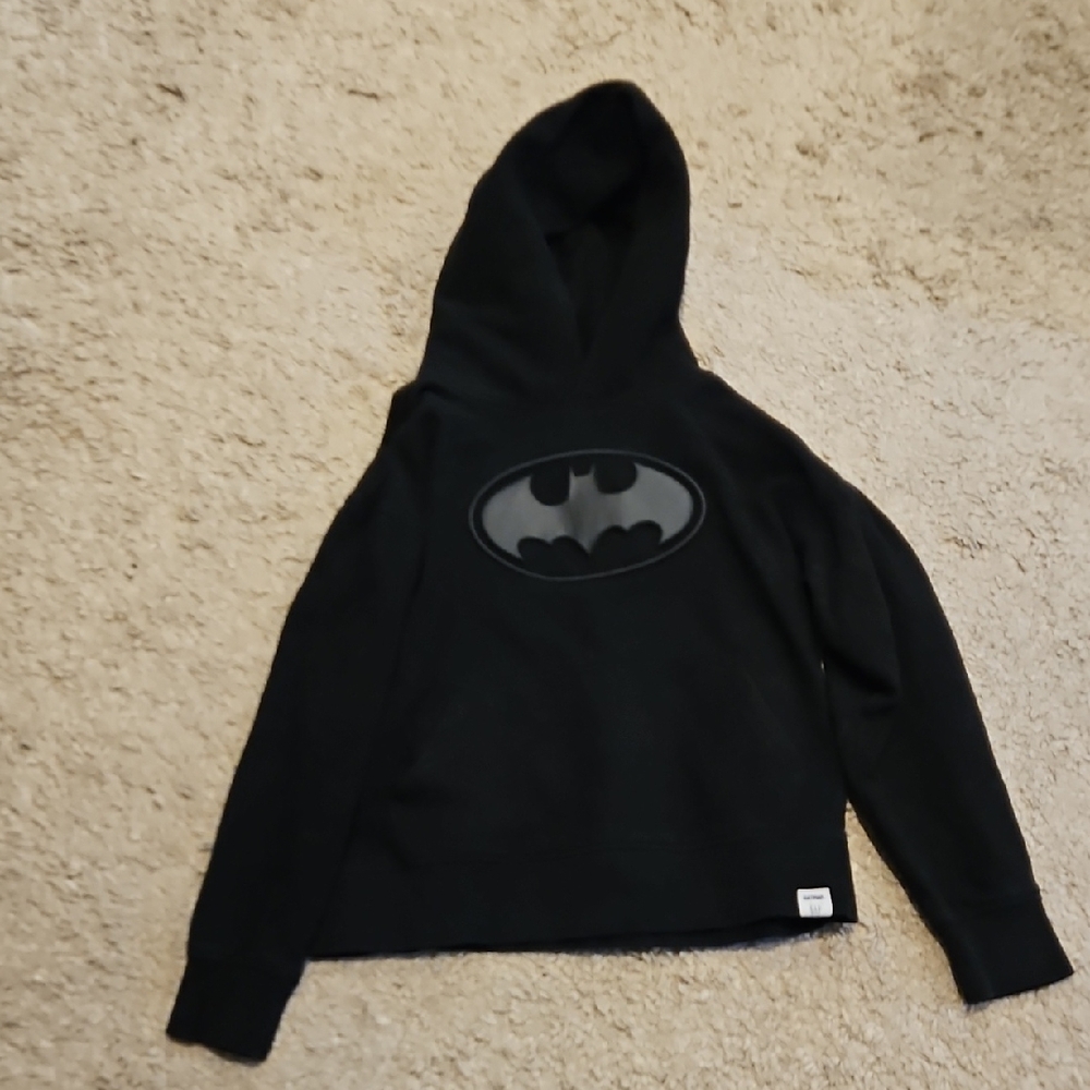 GAP Black Kids Hoodie with Batman Logo Kids XL